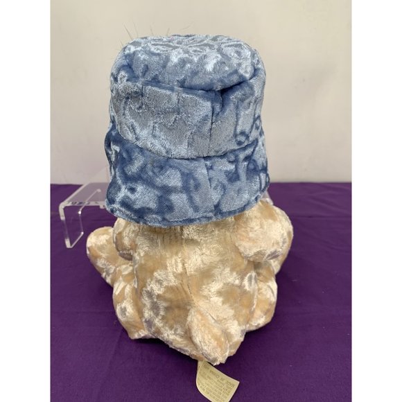 Dan Dee World's Greatest Mom Cream Bear Blue hat and Scarf - Picture 7 of 12